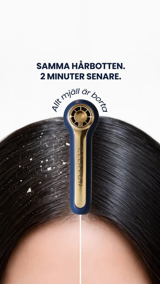 Tropicos: samme hårbotten, 2 minutter senere