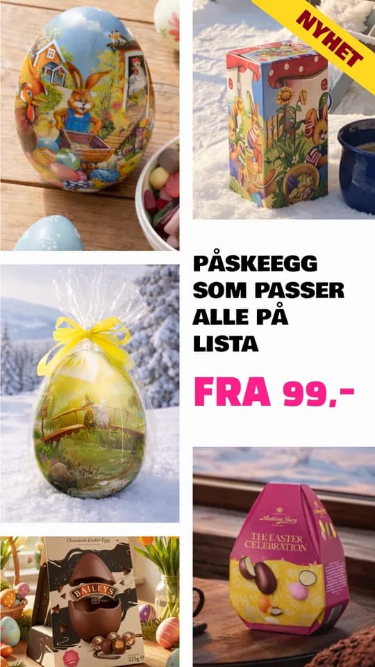 Spekebua: påskeegg som passer alle på lista
